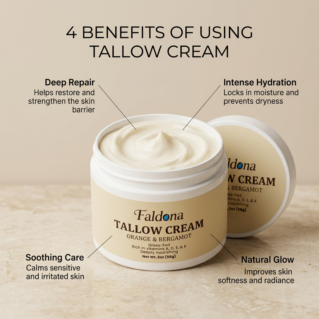 Tallow Cream Orange & Bergamot